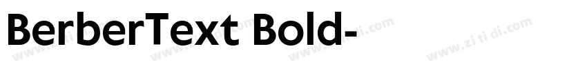 BerberText Bold字体转换